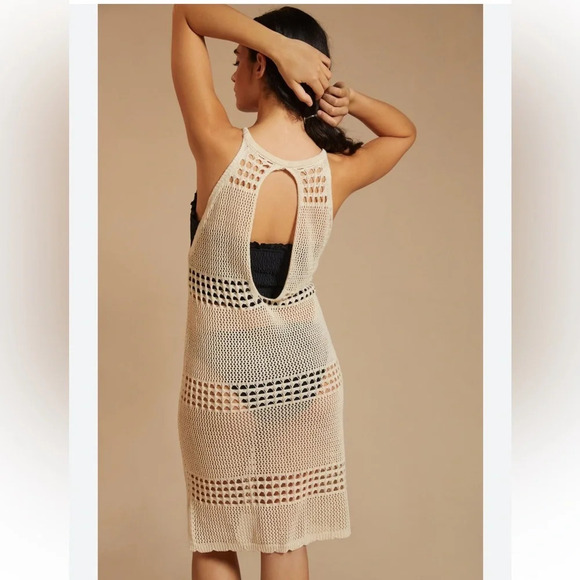 Anthropologie  Crochet Knit Coverup Dress One Size - Picture 2 of 11